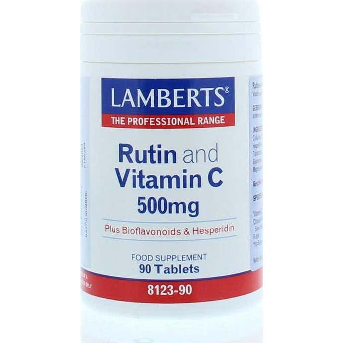 Lamberts Rutina y Vitamina C 500 mg + Bioflavonoides 90 comp