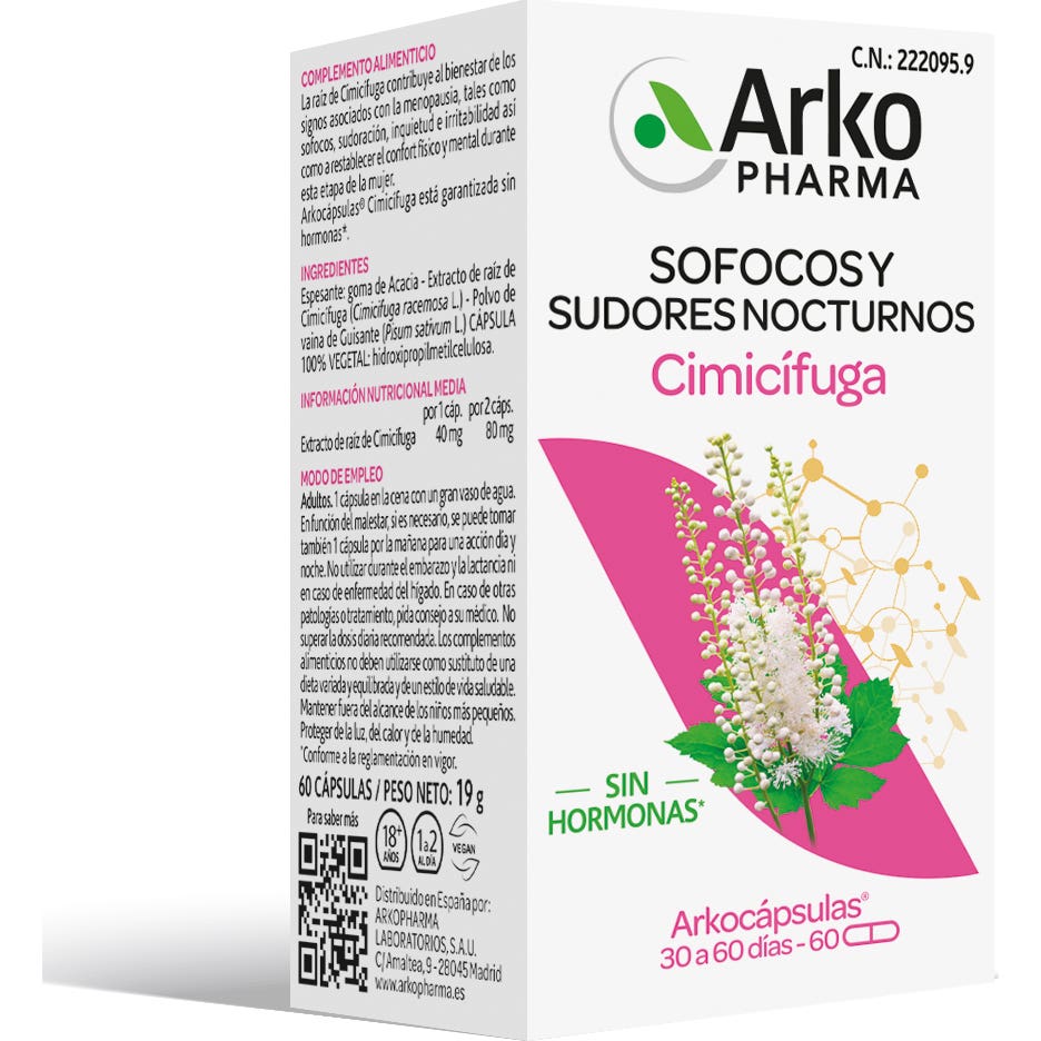 Arkopharma Arkocápsulas Cimicífuga 60caps