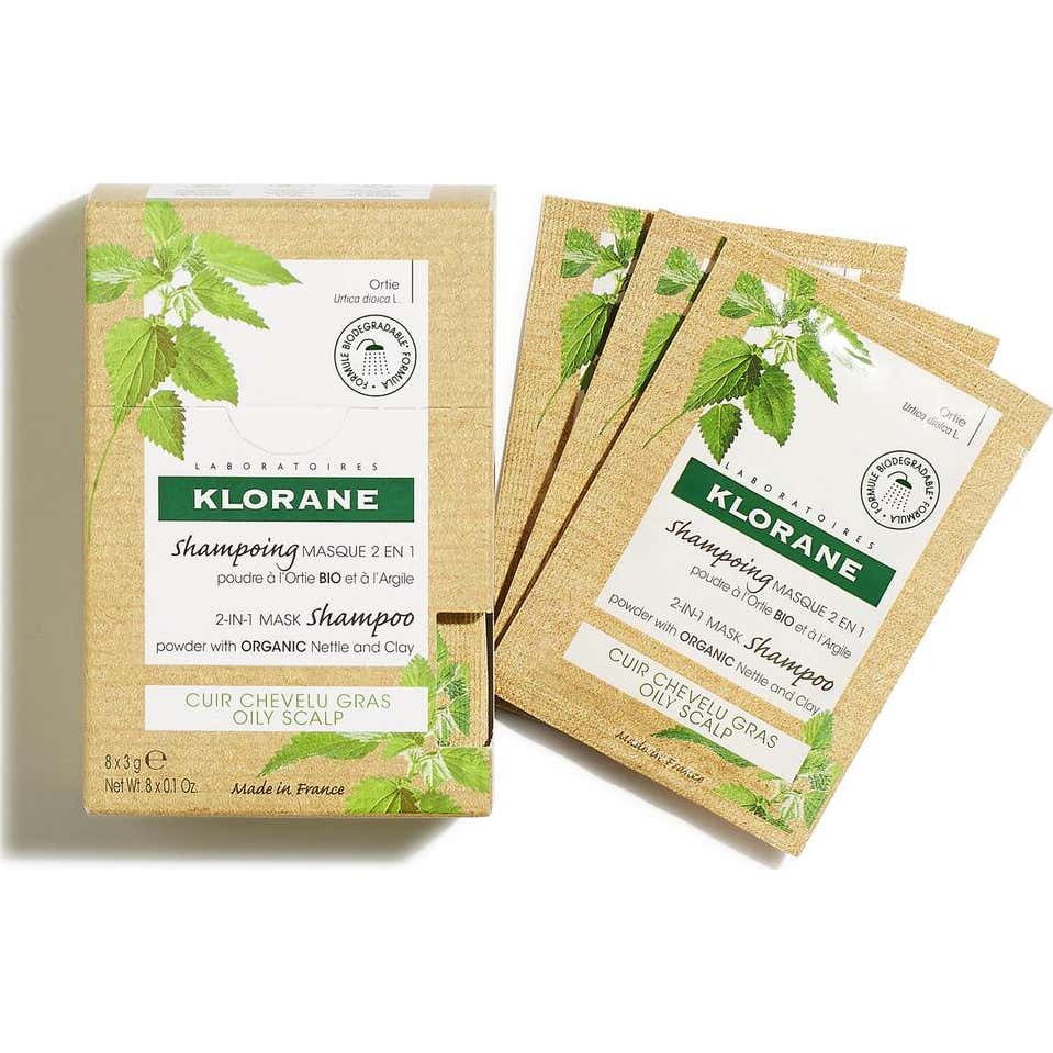 Klorane Mascarilla Champú 2en1 a la Ortiga 8 sobres x 3gr