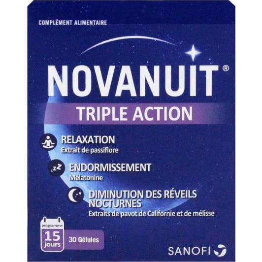 Novanight Sanofi Novanuit Triple Acción 30 Comprimidos