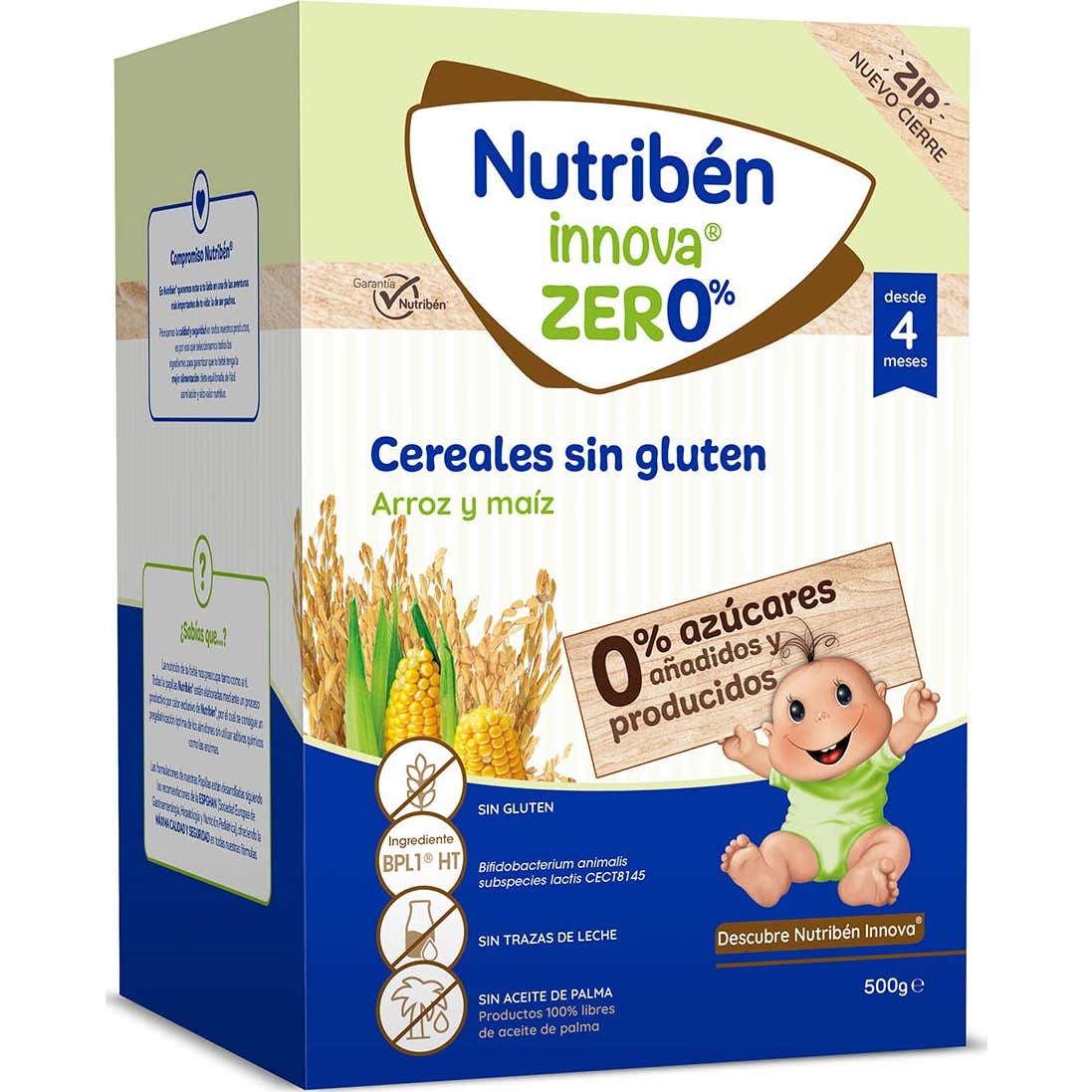 Nutriben Innova Zero% Cereales Sin Gluten Arroz y Maíz 500g
