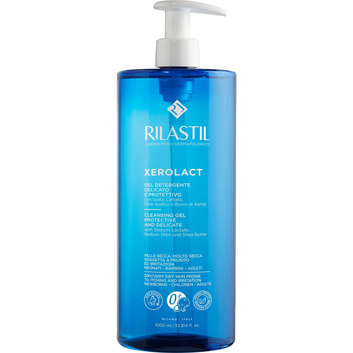 Rilastil Xerolact Gel Limpiador Reparador 1000ml