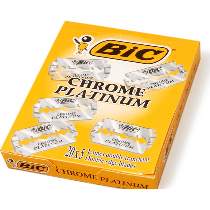 Bic Cuchillas de Afeitar Doble Hoja Chrome Platinum 100 uds