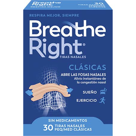 Breathe Right Tiras Nasales Clásicas Peq/Med 30uds