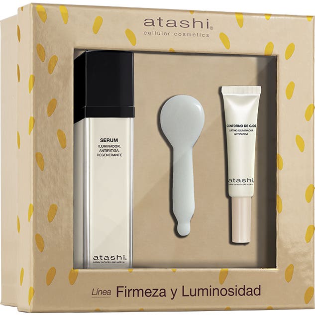 Atashi Cofre Antiedad Serum + Contorno + Cuchara de Jade