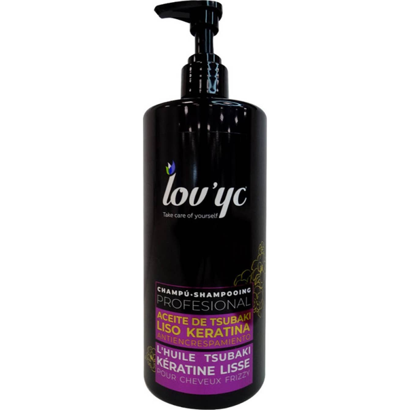 Lov'yc Aceite de Tsubaki Liso Keratina Anti-Encrespamiento Shampoo 750ml
