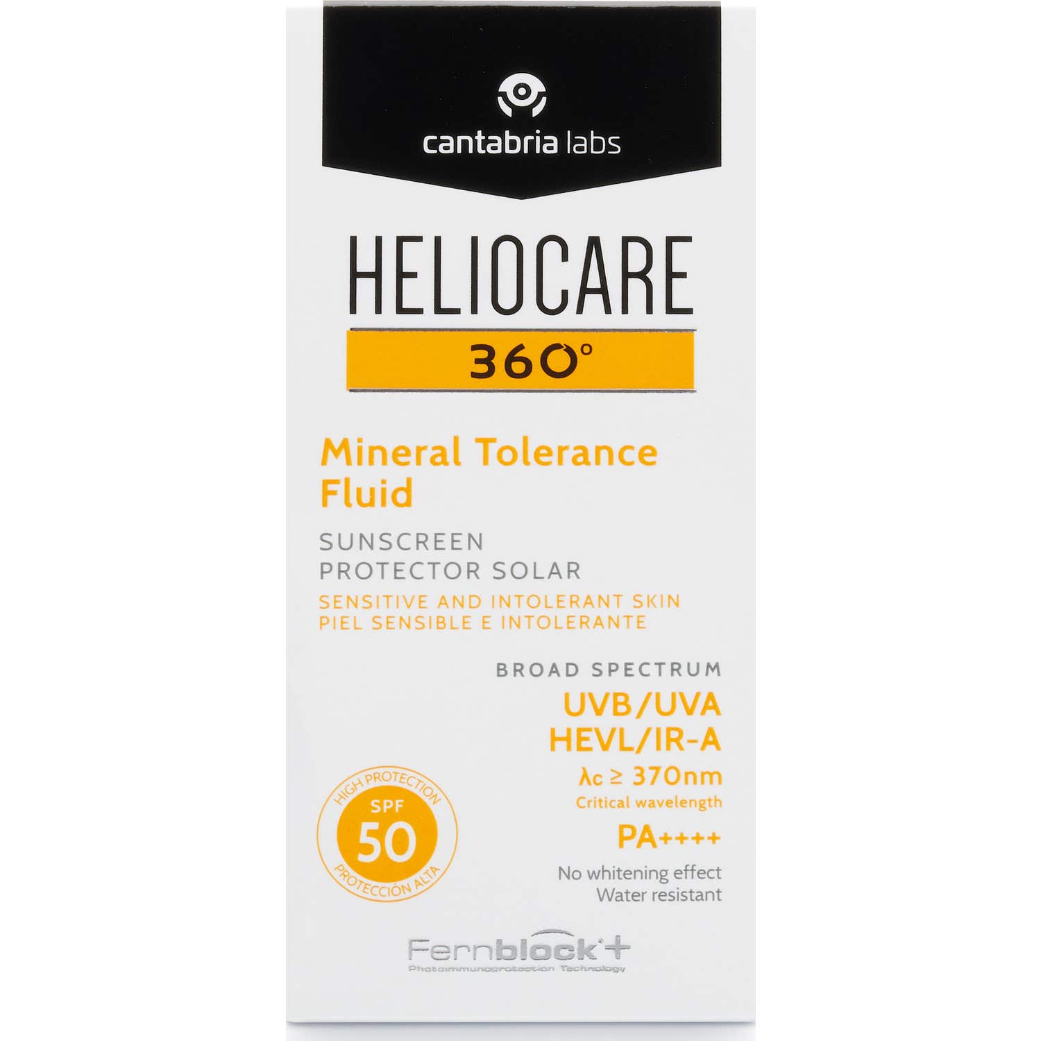 Heliocare 360º Mineral Tolerance Fluid Protector Solar SPF50 50ml