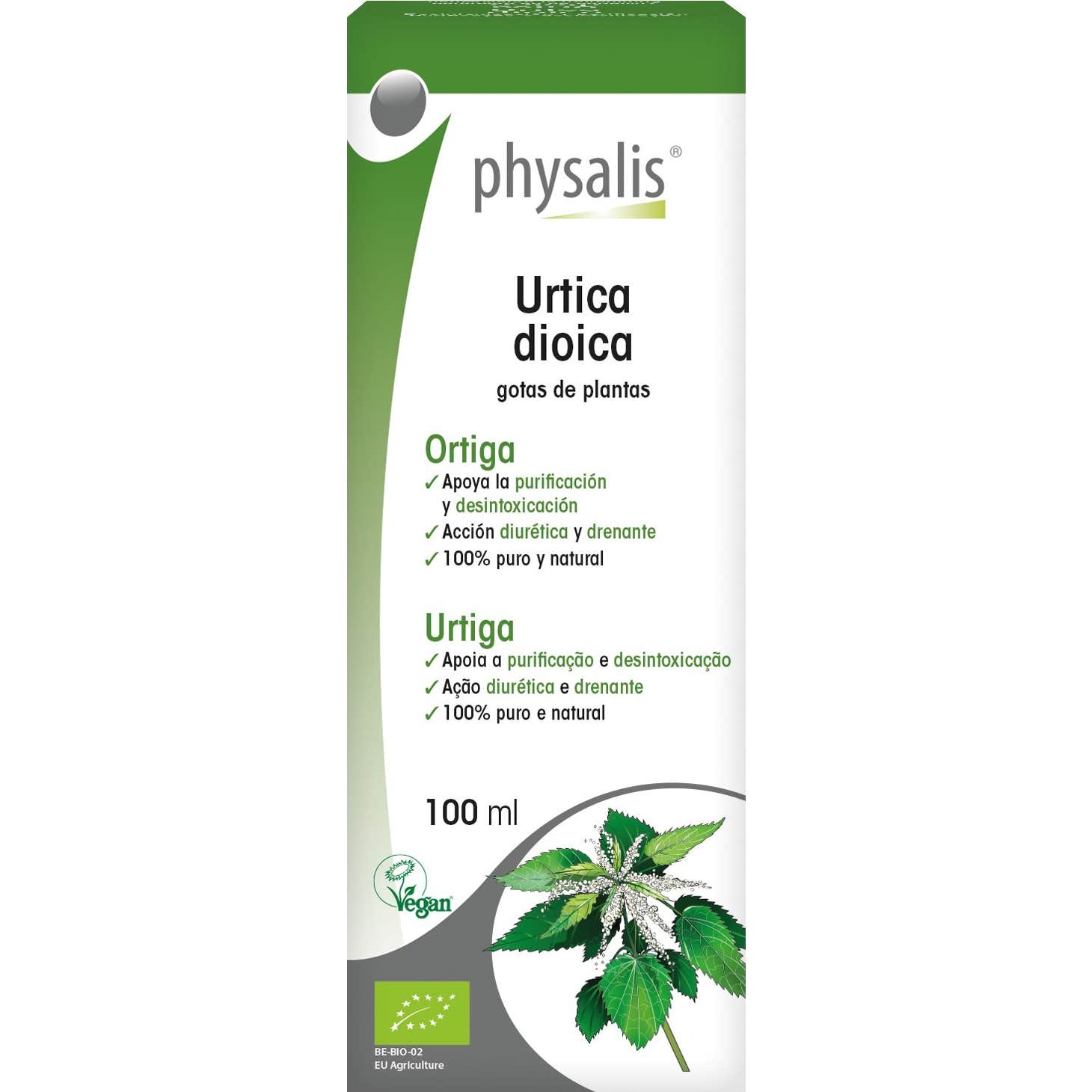 Physalis Urtiga Dioica Extracto Hidroalcohólico Bio 100ml | Natural Doctor