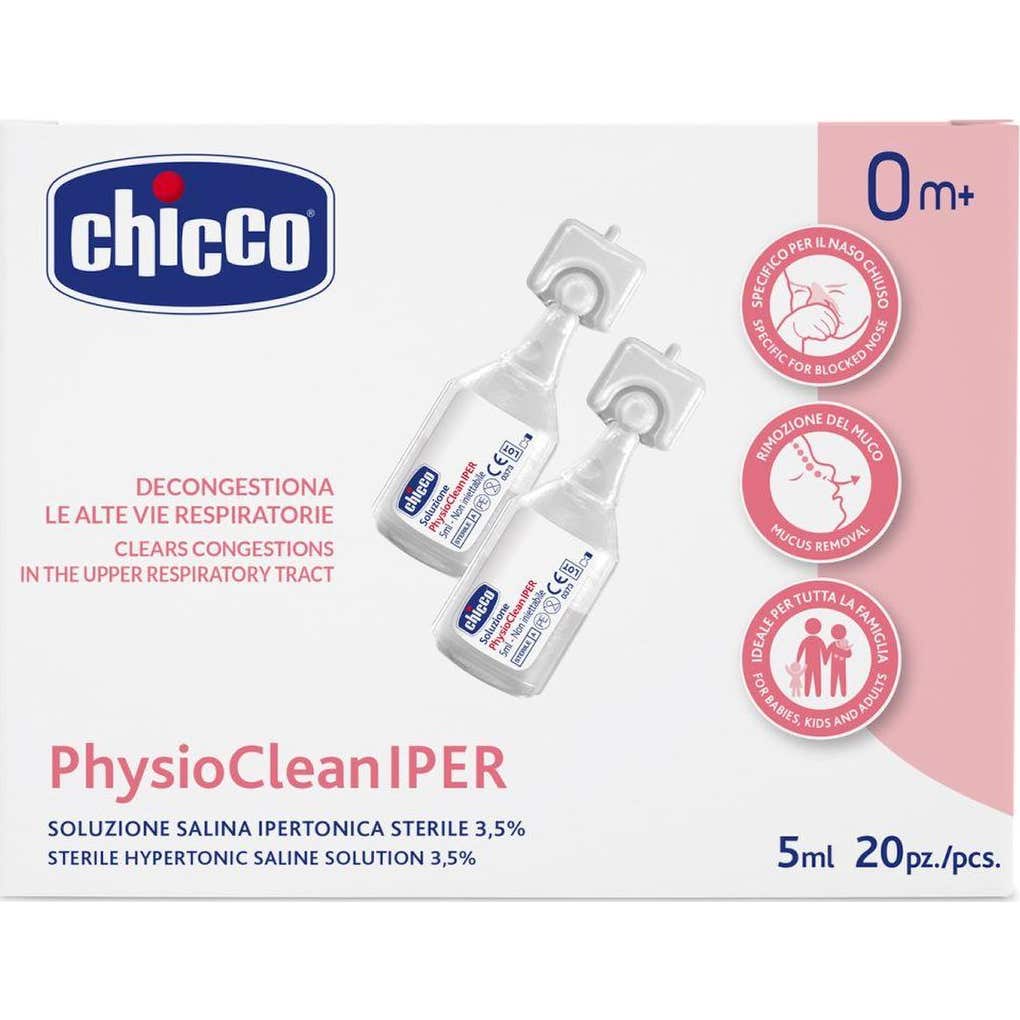 Chicco PhysiocleanIPER Solución Salina Hipertónica 20x5ml