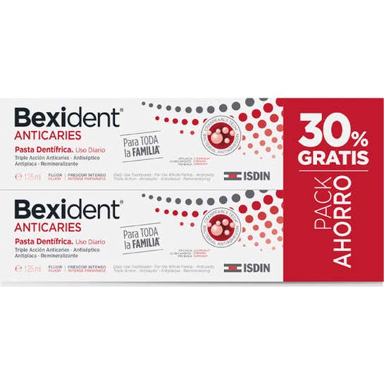 ISDIN Bexident Anticaries Pasta Dentífrica 2x125 ml
