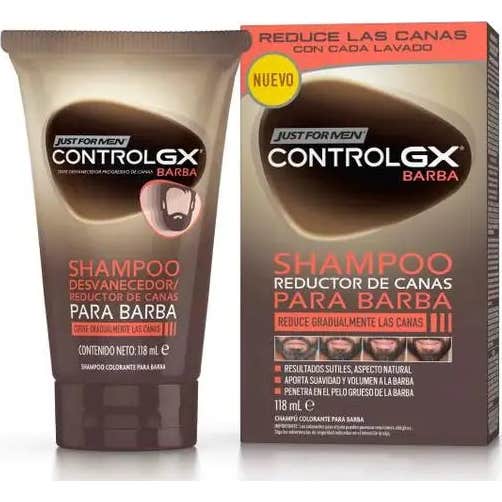 Just for Men Control Gx Barba Champú Reductor de Canas 118ml