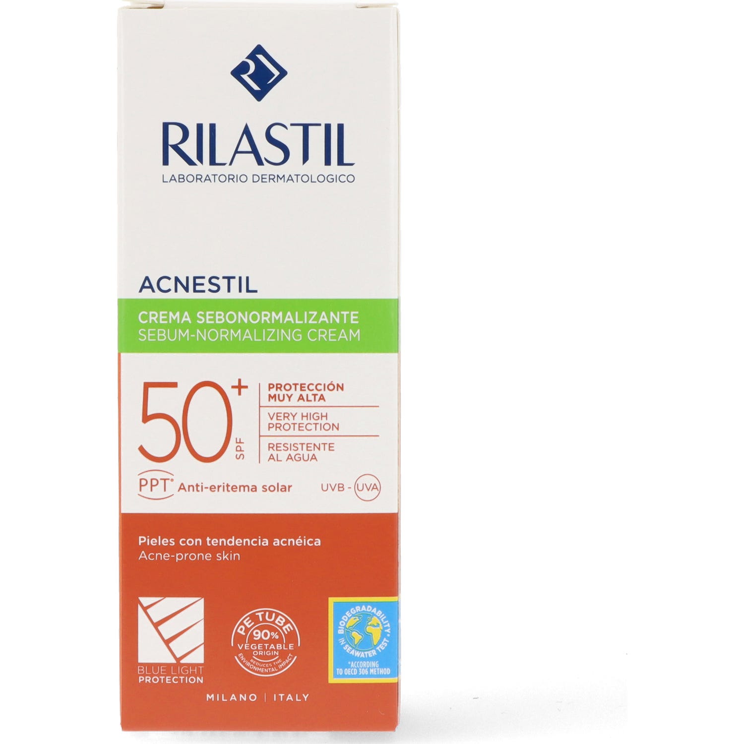 Rilastil Sun System Acnestil Crema Seborreguladora SPF50+ 40ml