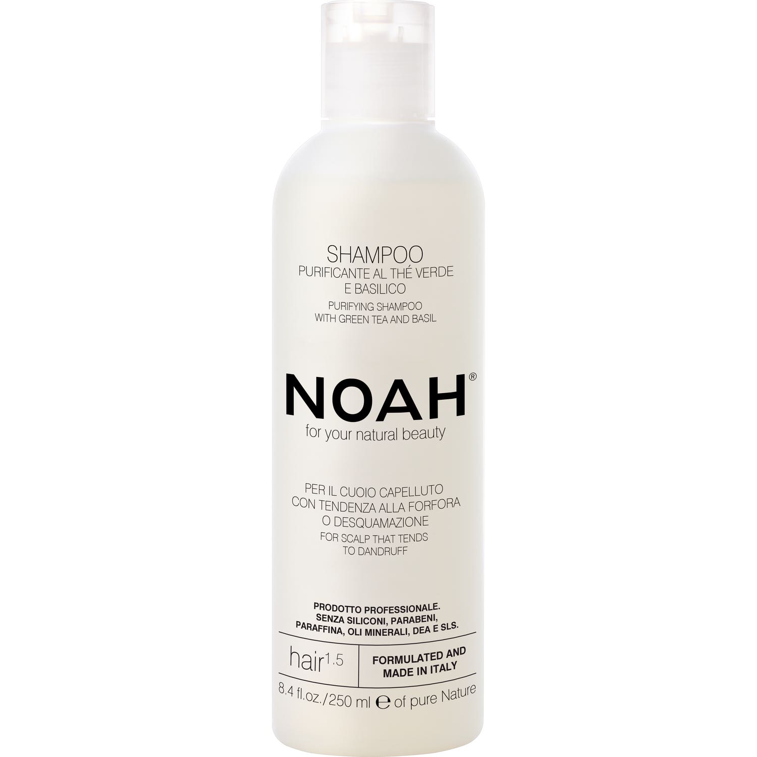 Noah Champú Purificante con Té Verde y Albahaca Hair 1.5 250ml