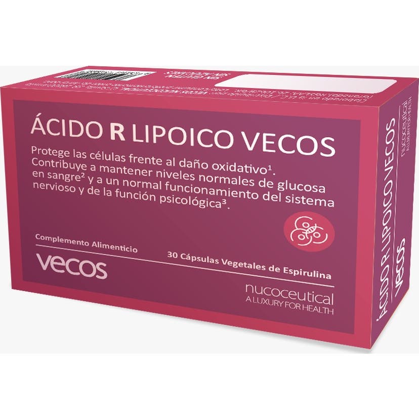 Vecos Nucoceuticals Ácido R Alfa Lipoico 600mg 30caps