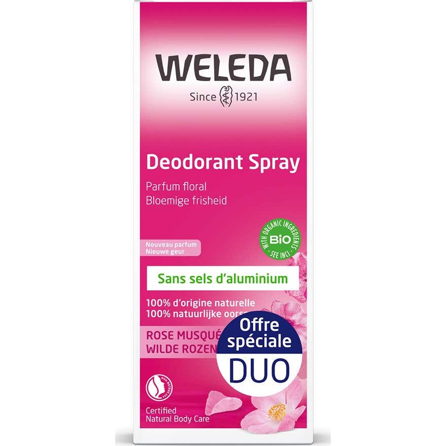 Weleda Desodorante Spray de Rosa Mosqueta 2x100ml