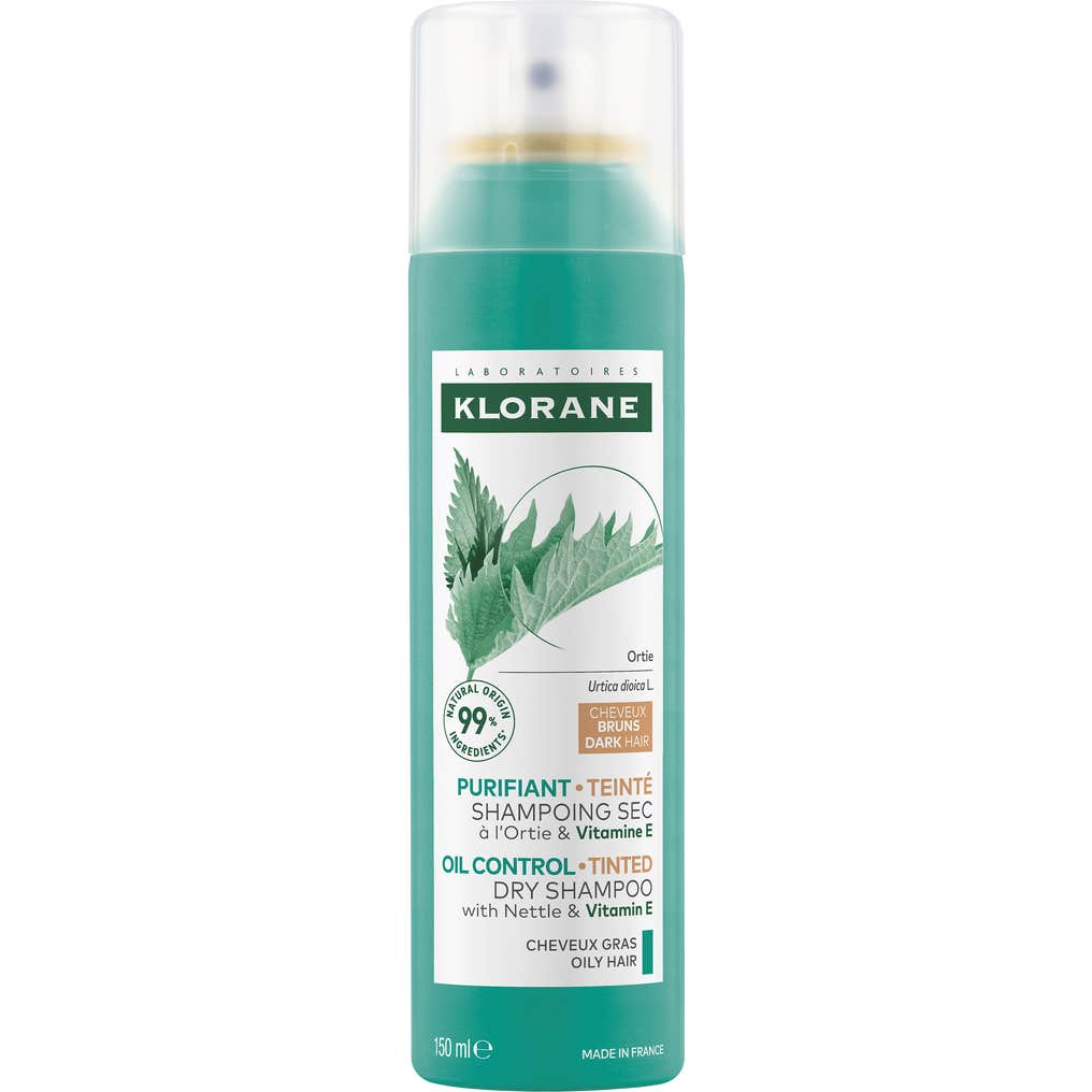 Klorane Champú Seco a la Ortiga Cabello Castaño 150ml