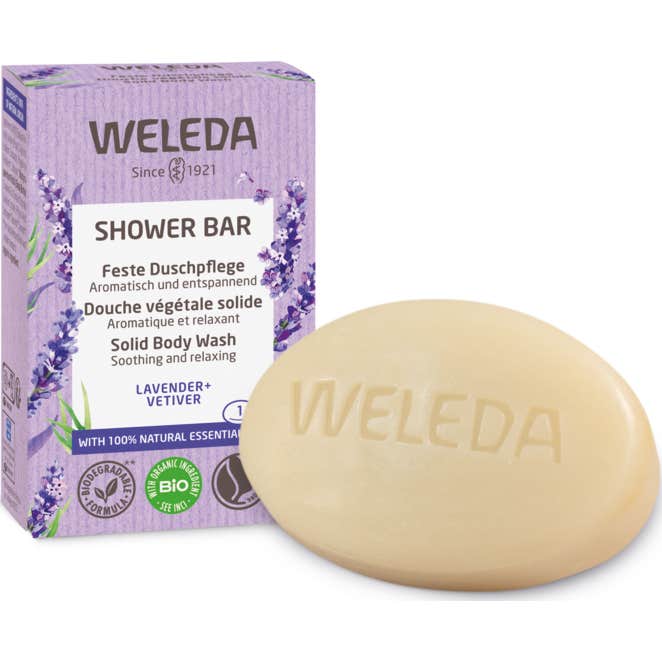 Weleda Jabón de Ducha Sólido Relajante Lavanda y Vetiver BIO 75 g