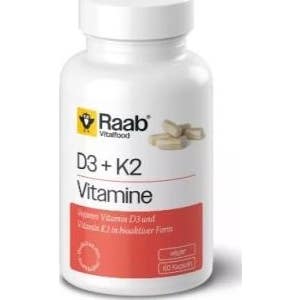 Raab Vitalfood Vitamina D3+K2 420Mg 60Caps