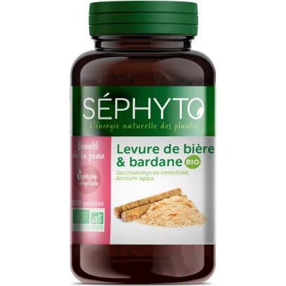 Sephyto Levadura de Grosella Negra y Bardana Bio 300 mg 200 Perlas