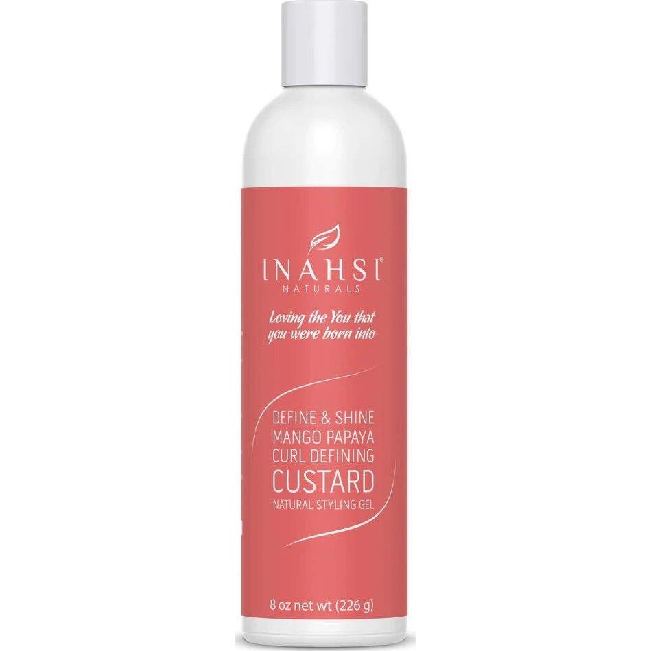 Inahsi Naturals Define Shine Mango Papaya Curl Defining Custard Styling Gel 226g