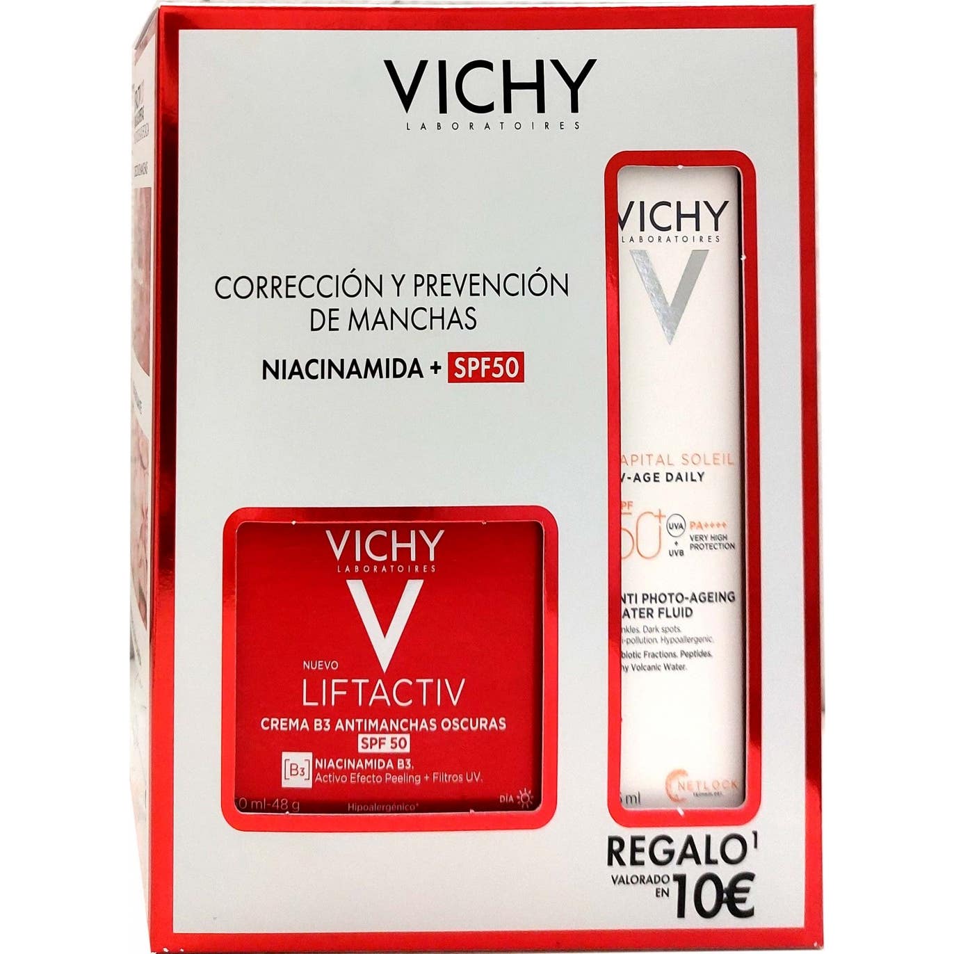 Vichy Pack Liftactiv Crema B3 SPF50 50ml + UV-Age Daily SPF50+ 15ml