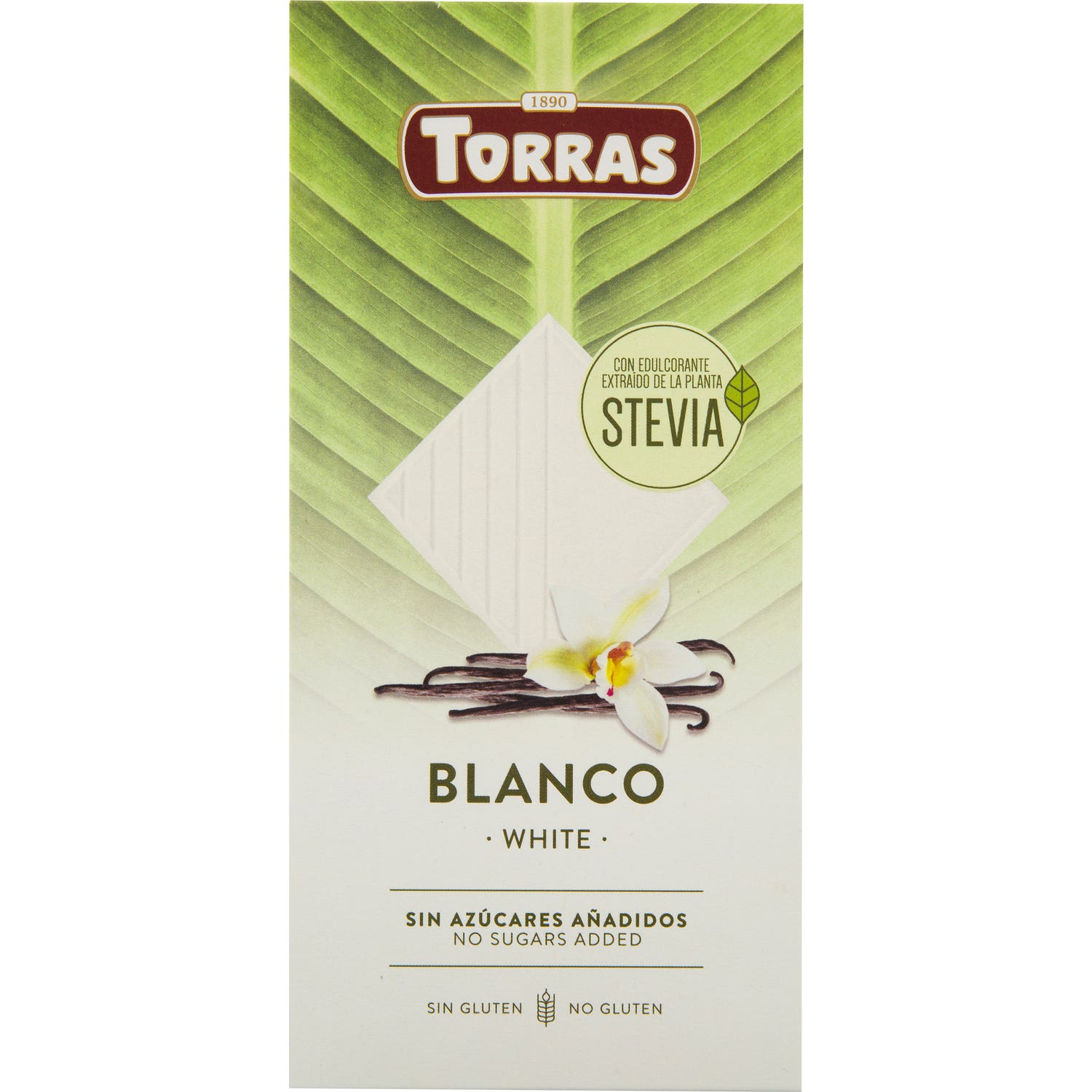 Torras Stevia Chocolate Blanco 100 g