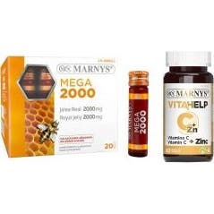 Marnys Pack Mega 2000+ Vitahelp Vitc + Zn 60 caps