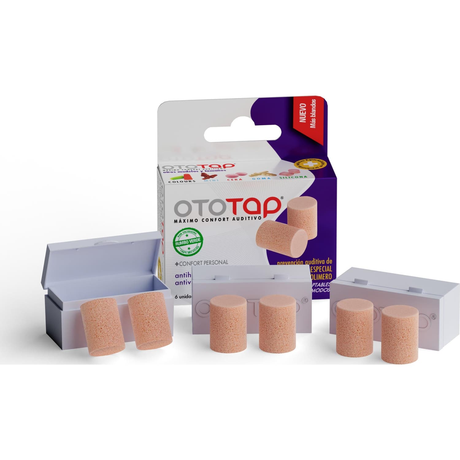 OtoTap Tapones Oídos Espuma 6uds