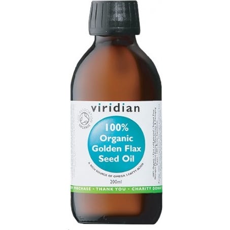 Viridian 100% Aceite de Lino Dorado Bio 200ml