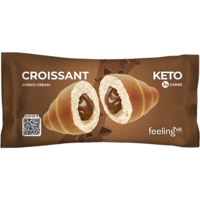 Feeling Ok Croissant Proteína Relleno Crema Cacao 50 gr