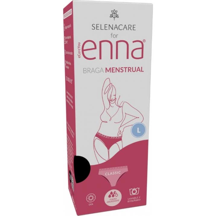 Enna Braga Menstrual Classic Día Flujo Abundante Negro L 1ud