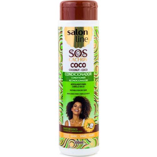 Salon Line S.O.S Cachos Acondicionador Aceite Coco 300 ml
