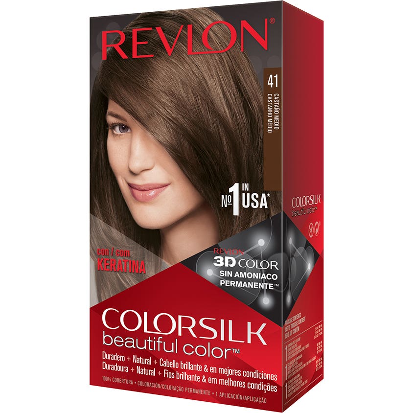 Revlon Kit Tinte Colorsilk 41 Castaño Medio