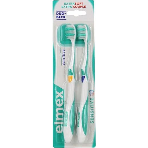 Elmex Sensitive BrushDientes extra suaves extra suaves juego de 2
