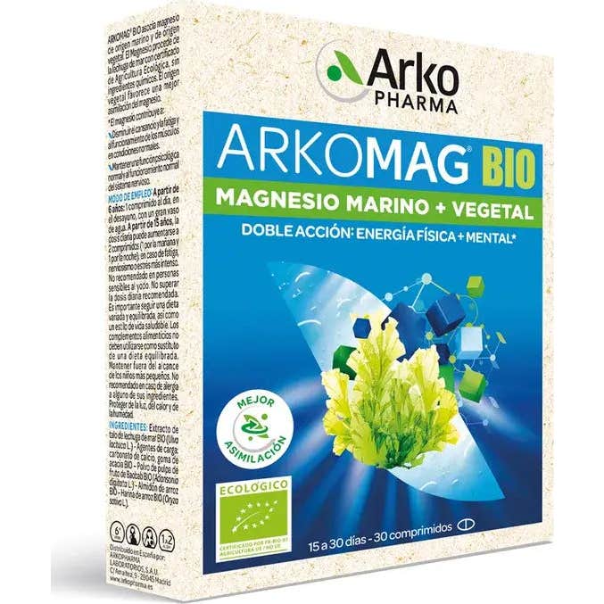 Arkopharma Arkomag BIO Magnesio Marino + Vegetal 30comp