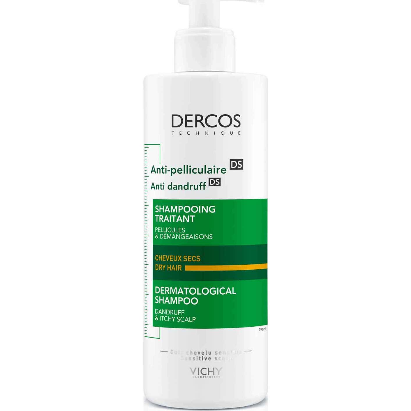 Vichy Dercos Technique Anticaspa DS Champú Cabello Seco 390ml