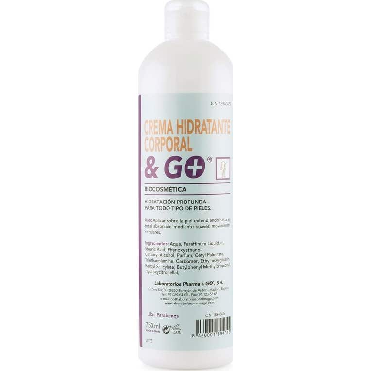 Laboratorios Pharma & Go Crema Hidratante Corporal & Go 750 Ml