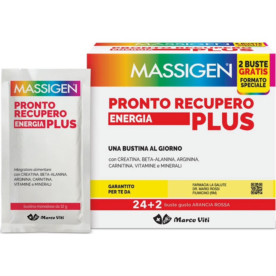 Massigen Ready Recovery Energy Plus 24 Sobres