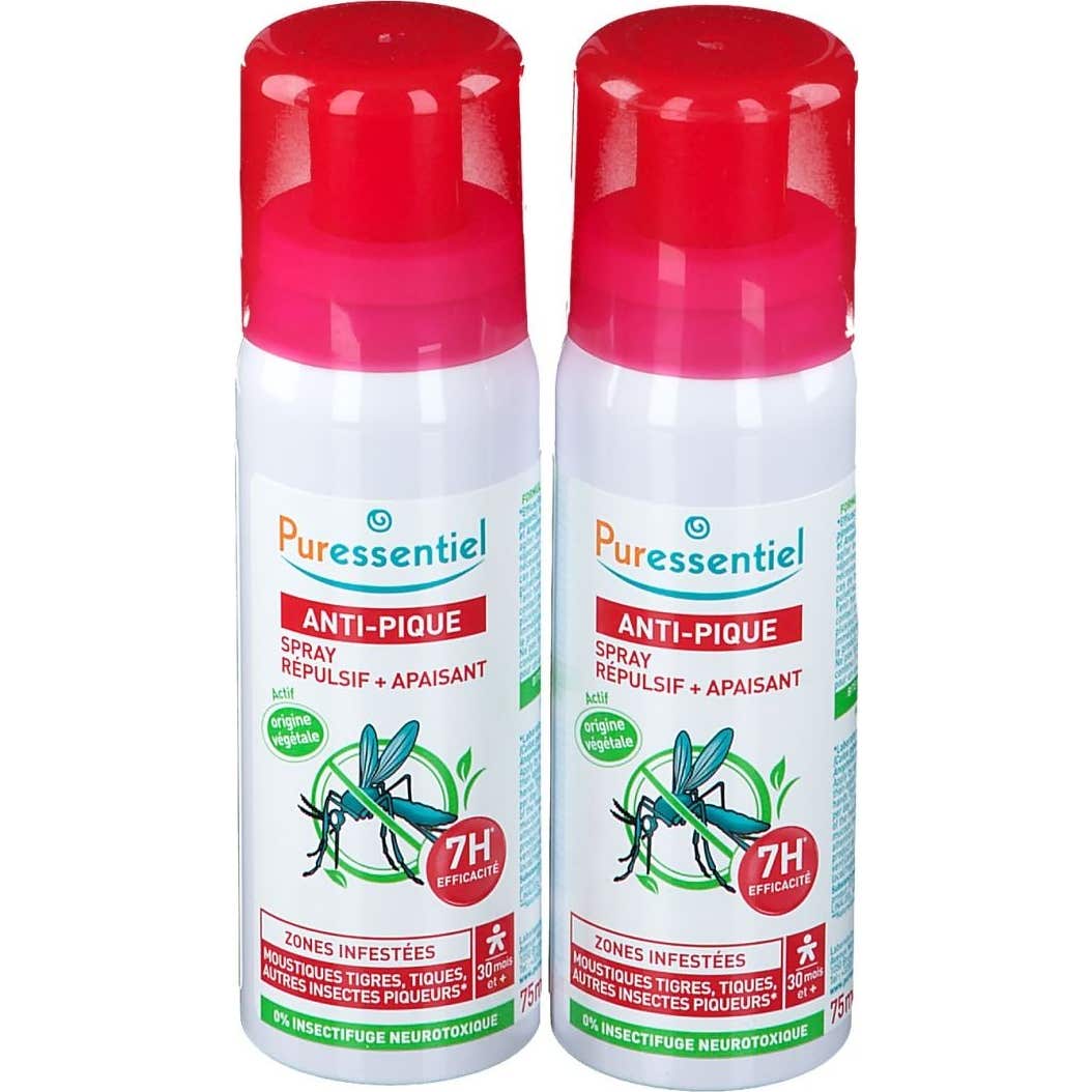 Puressentiel Spray Antipicaduras Repelente y Calmante 2x75ml