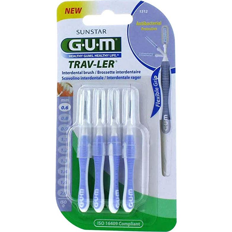 Gum Trav-ler 1312 Cepillos Interdentales 10,6 mm 4 ud
