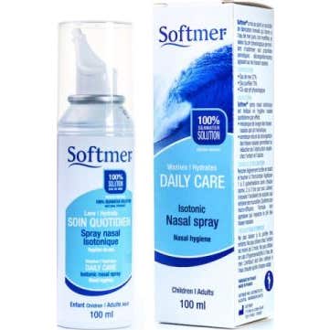 Softmer Spray Nasal Isotónico Agua de Mar Adulto Infantil 100ml