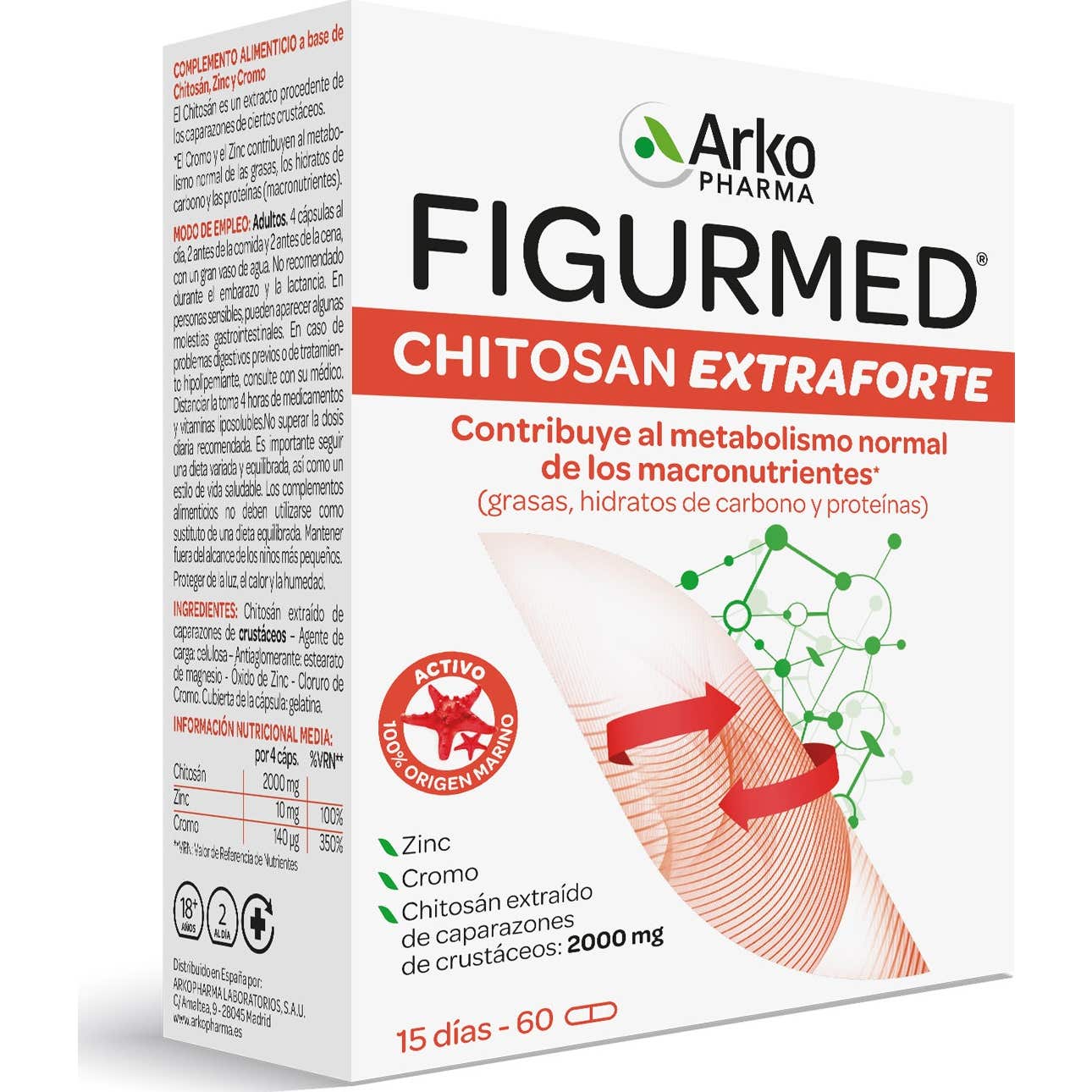 Arkopharma Figurmed Chitosán Extra Forte 60caps