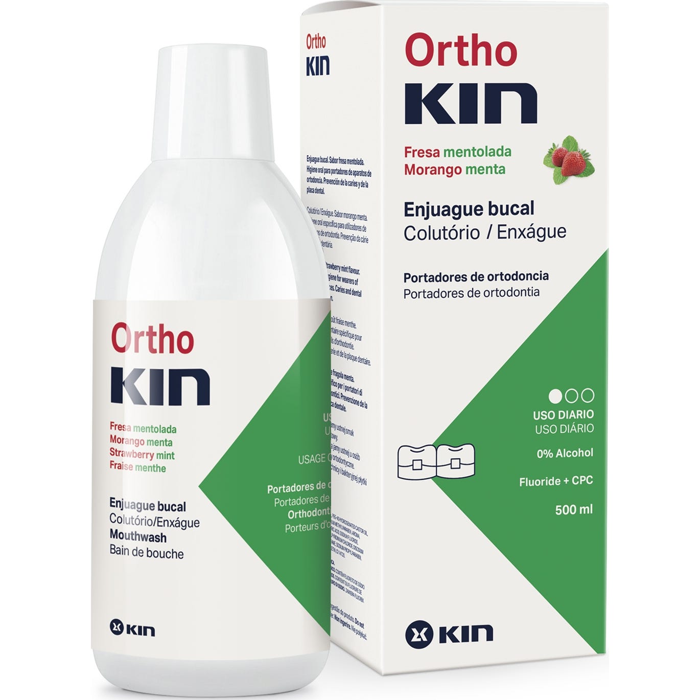 OrthoKin enjuague bucal fresa mentolada 500ml