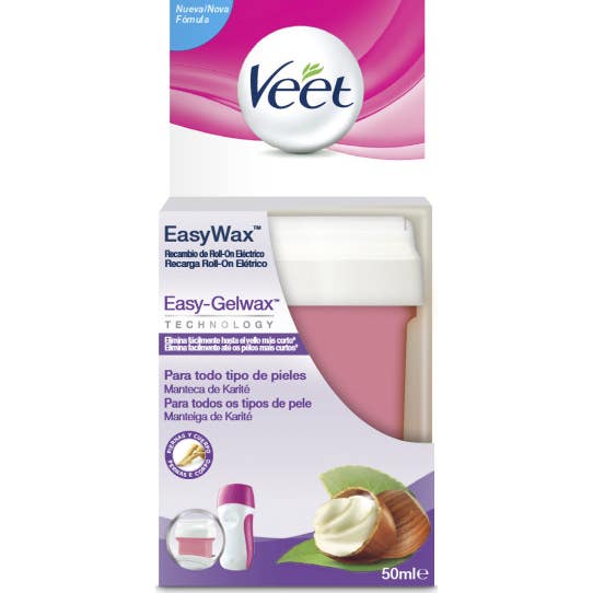 Veet Easy Wax Recarga Roll-on Eléctrico 50ml