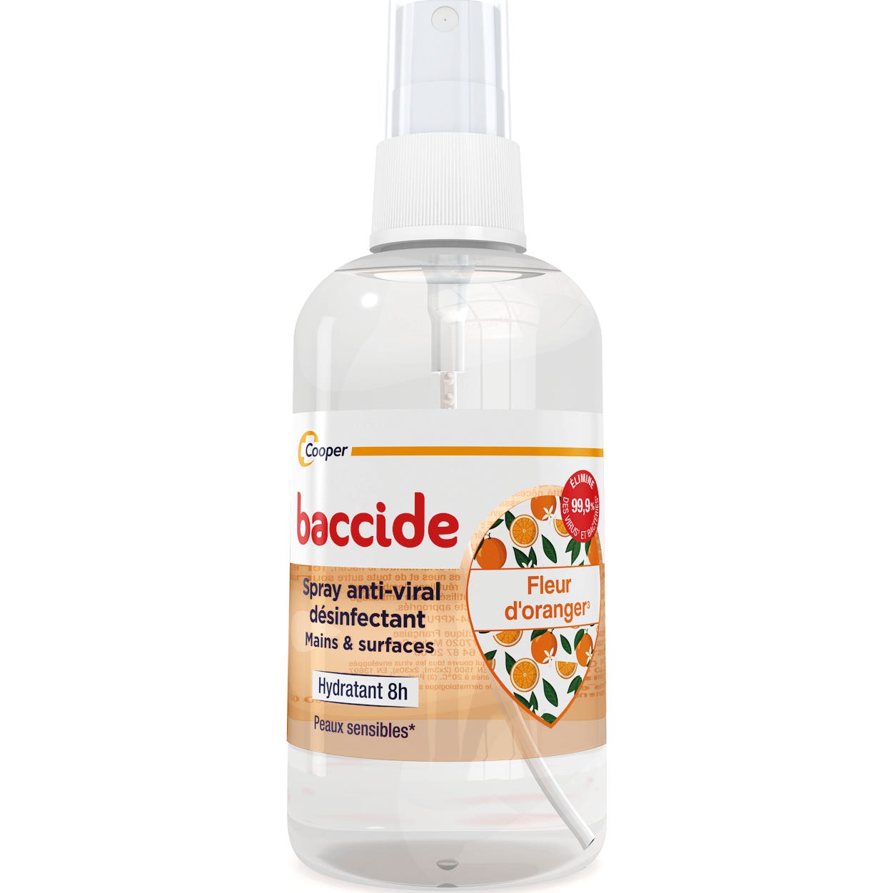 'Baccide Spray Anti-viral Désinfectant Fleur d'' Oranger 100ml'
