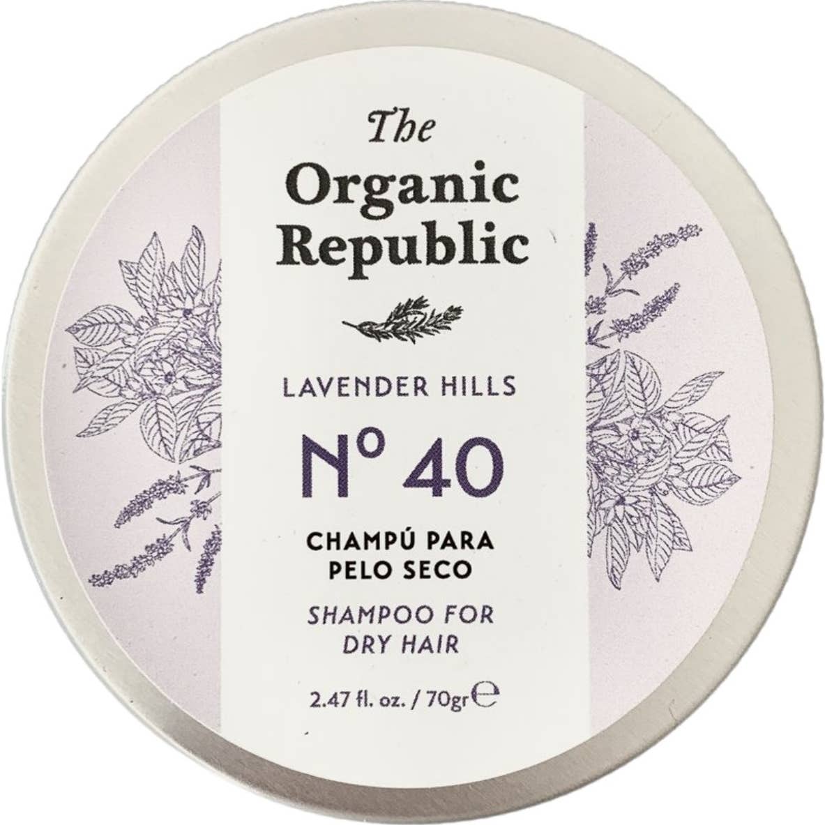 The Organic Republic Champú sólido para pelo seco 70g