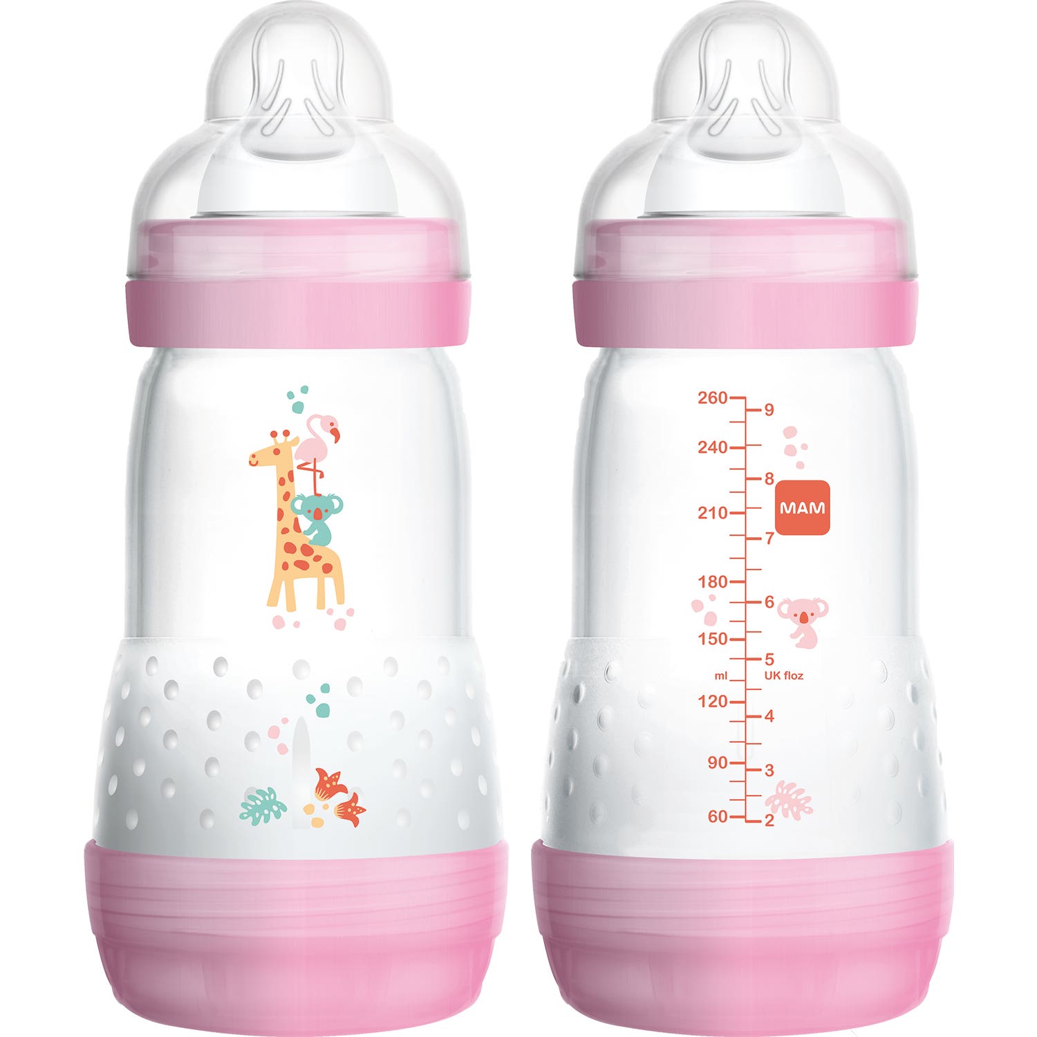 MAM Pack Biberón Rosa 260ml