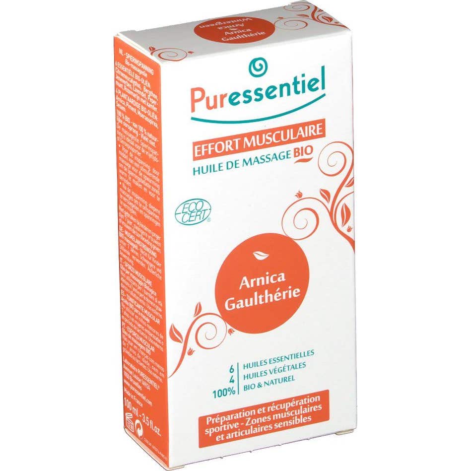 Puressentiel Aceite de Masaje Ecológico Sos Flex Arnica & Gaulteria 100Ml