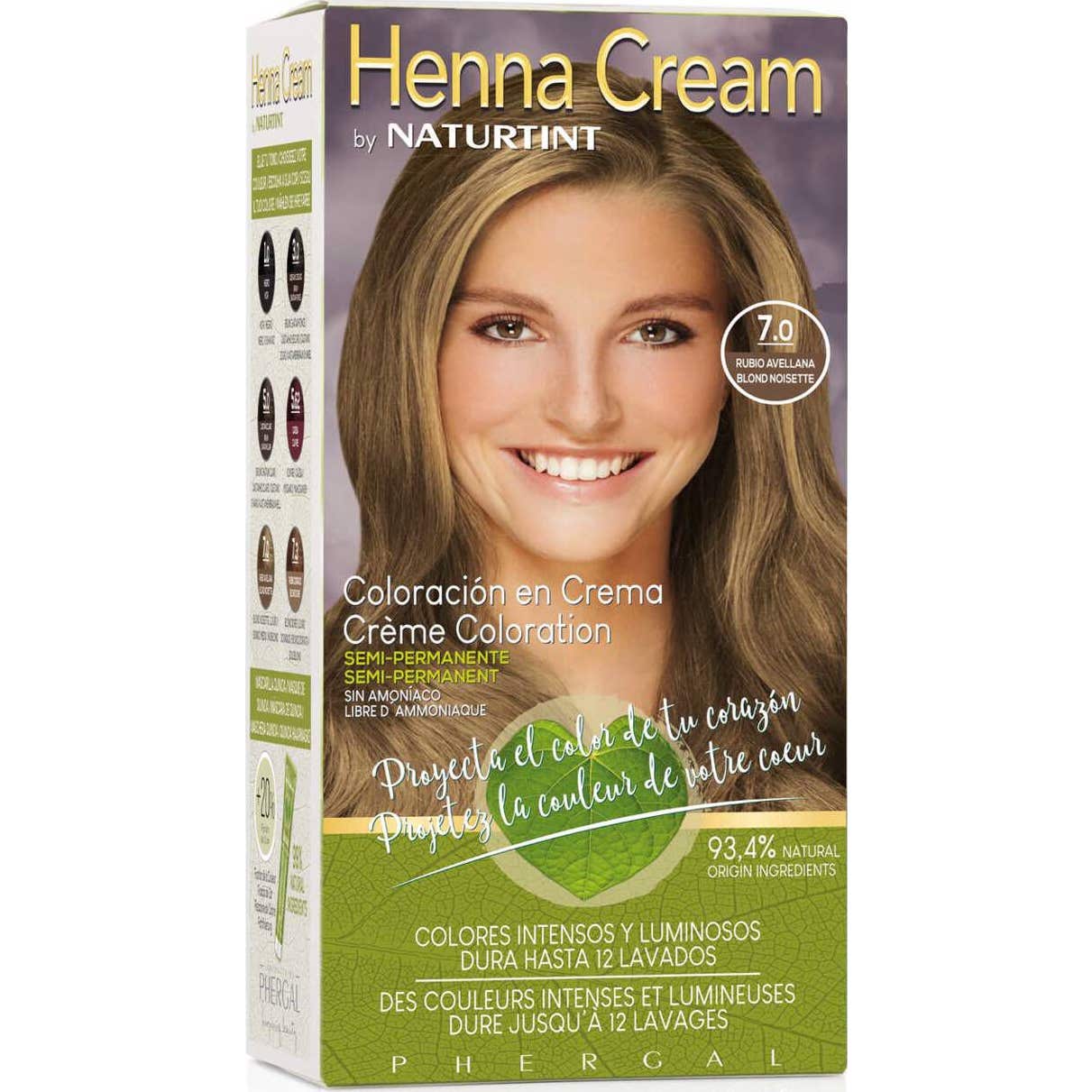 Naturtint Henna Cream 7,0 Rubio Avellana 110ml