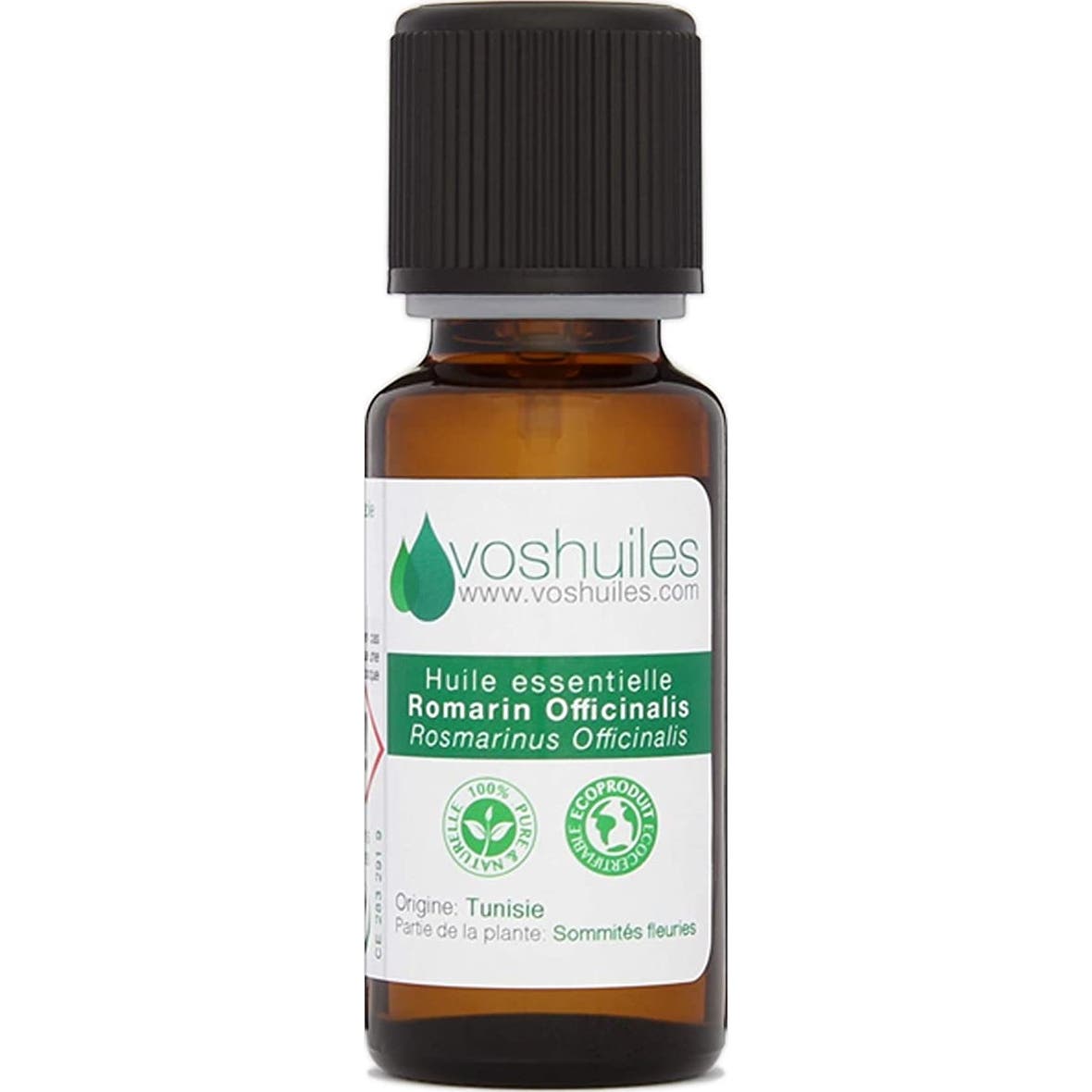 Voshuiles Aceite Esencial de Romero Officinalis Cineol 20ml
